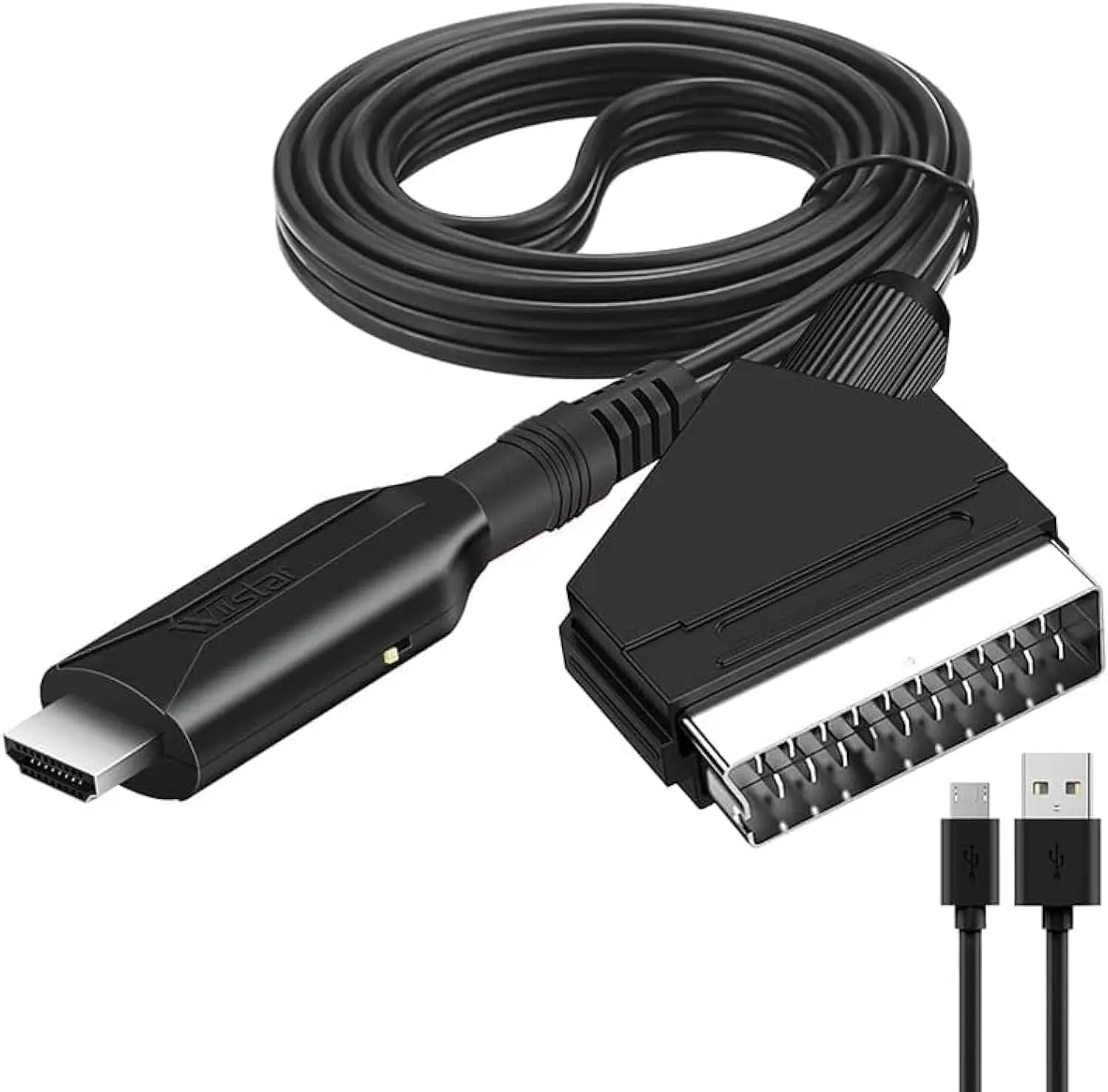 Scart to hdmi Compatible Cable Converter Professional Video Audio Adapter for HD TV DVD Game Accessories