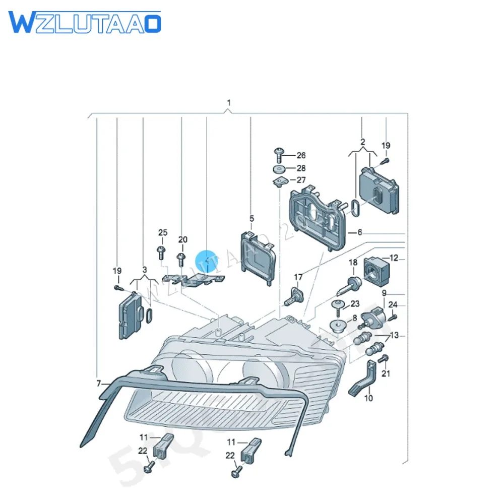 Рисунок 5 - 4E0941121A 4E0941122A Кронштейн