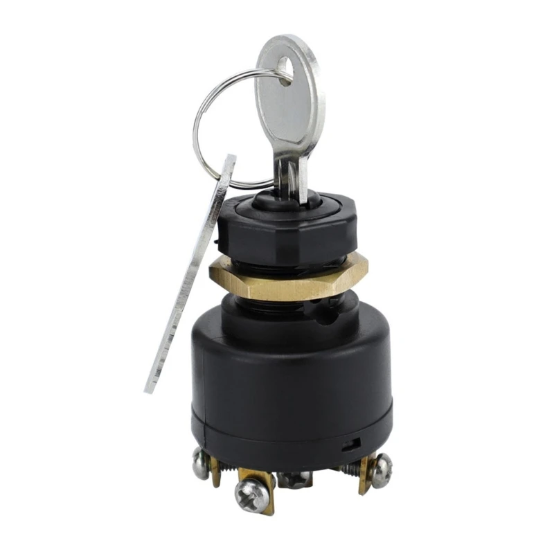 

Universal Car Ignition Key Starter Switches Multifunctional 3 Position 6 Terminals Ignition Key Lock With 2 Key