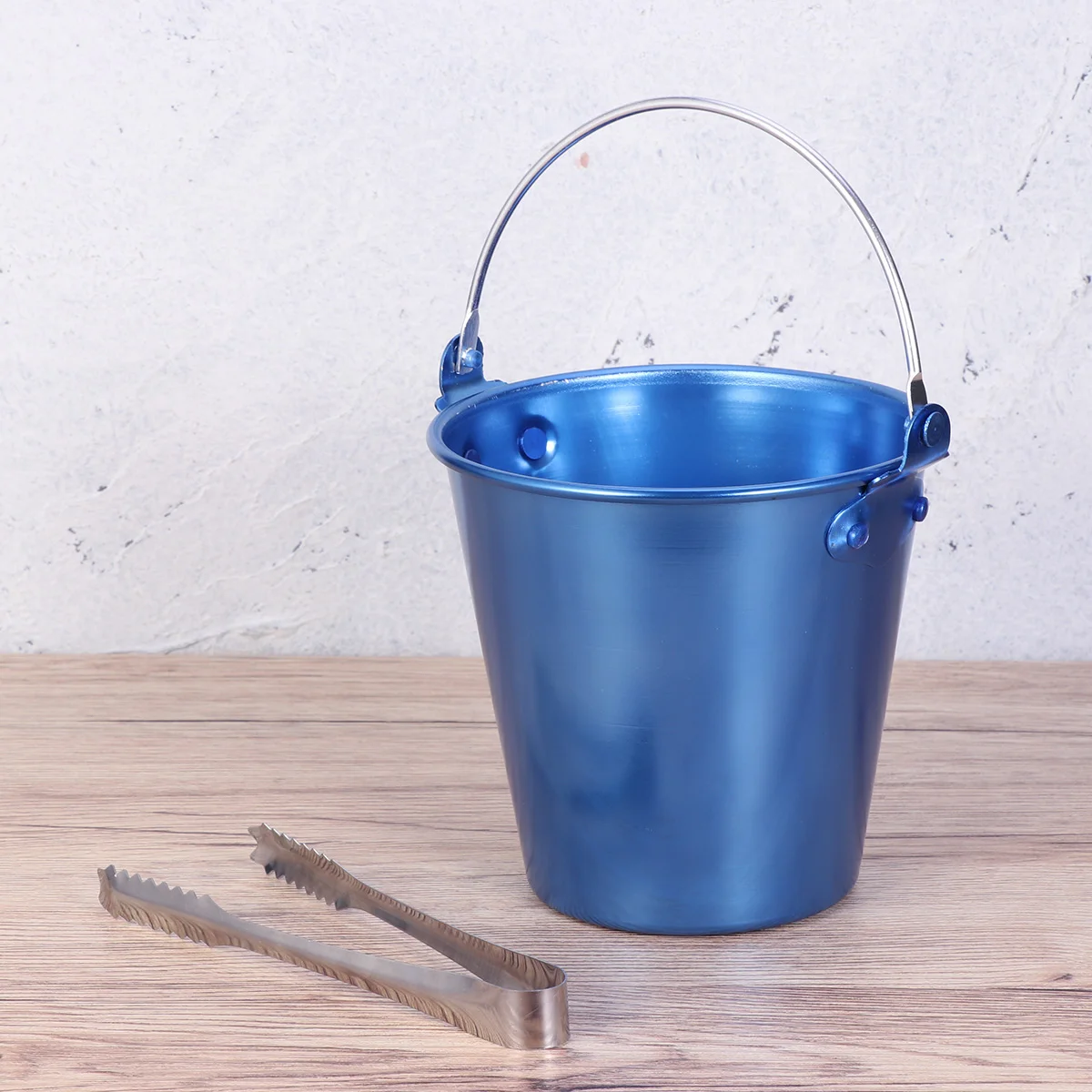 

Small Ice Pellet Bucket Blue Cooler with Handles for Bar Restaurant Hotel KTV Party Buffet Home Use Ice Container Kitchen