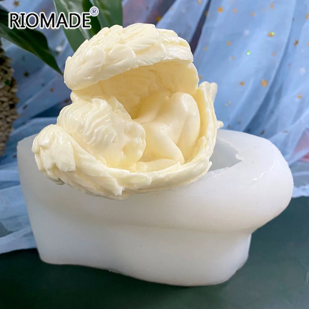 3D Sleeping Angel Silicone Mold Fondant Chocolate Dessert Mousse Baking Cake Tools Gypsum Epoxy Resin Aromatherapy Candle Mould