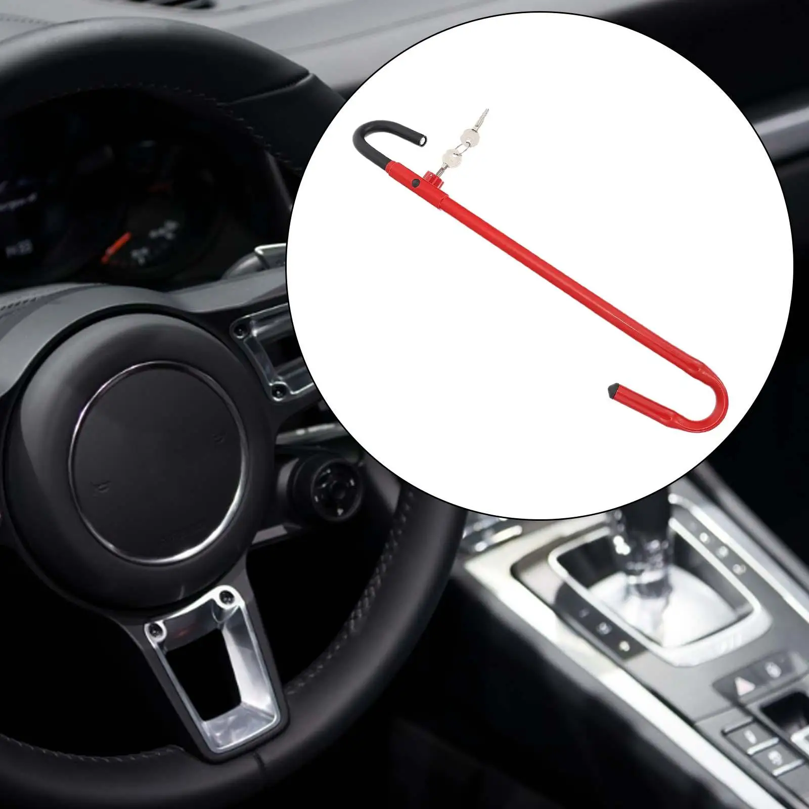 Universal Car Steering Wheel Brake Lock Iron Material Security Device for SUV Truck Anti Theft
