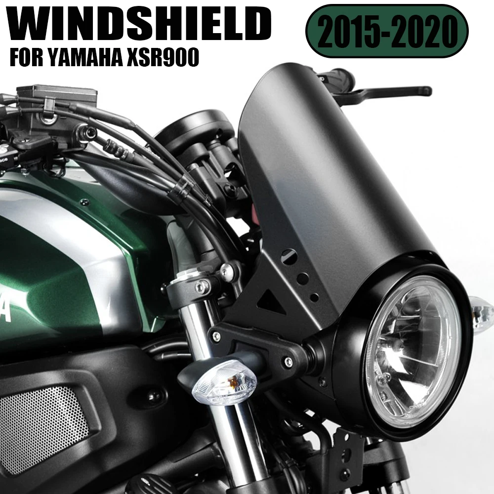 

Pantalla moto XSR900 мотоциклетные ветровые стекла, мотоциклетные черные высококачественные CNC Металлические дефлекторы для YAMAHA XSR 900 2015-2020
