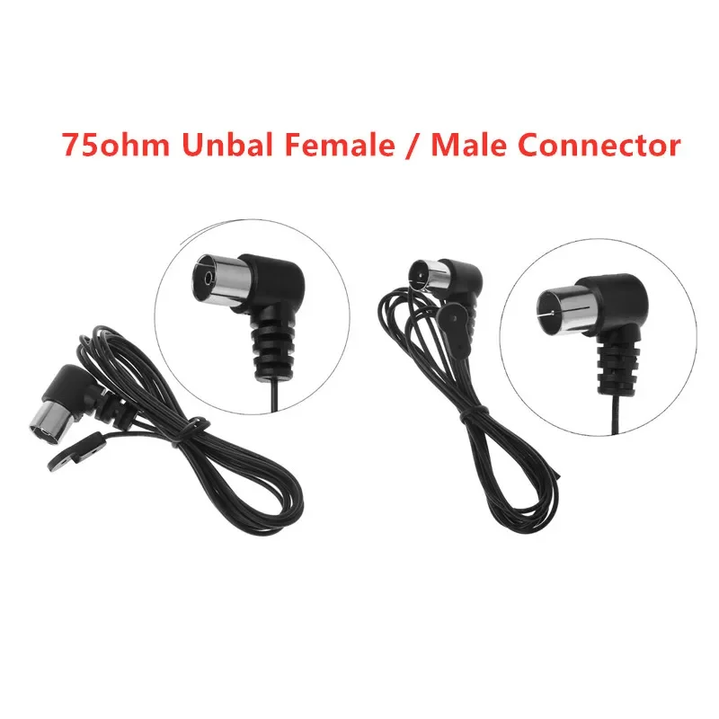 FM Radio Antenna F Adapter 75ohm Unbal Female Connector Plug Cable Wire for Yamaha JVC Sony Sherwood Pioneer Oenon Panasonic Onk