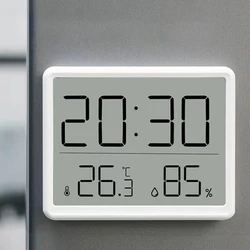 New Multifunction 3.7 Inch Large LCD Digital Wall Clock Humidity Thermometer Calendars Display Magnetic Mounted Alarm Clock Tool