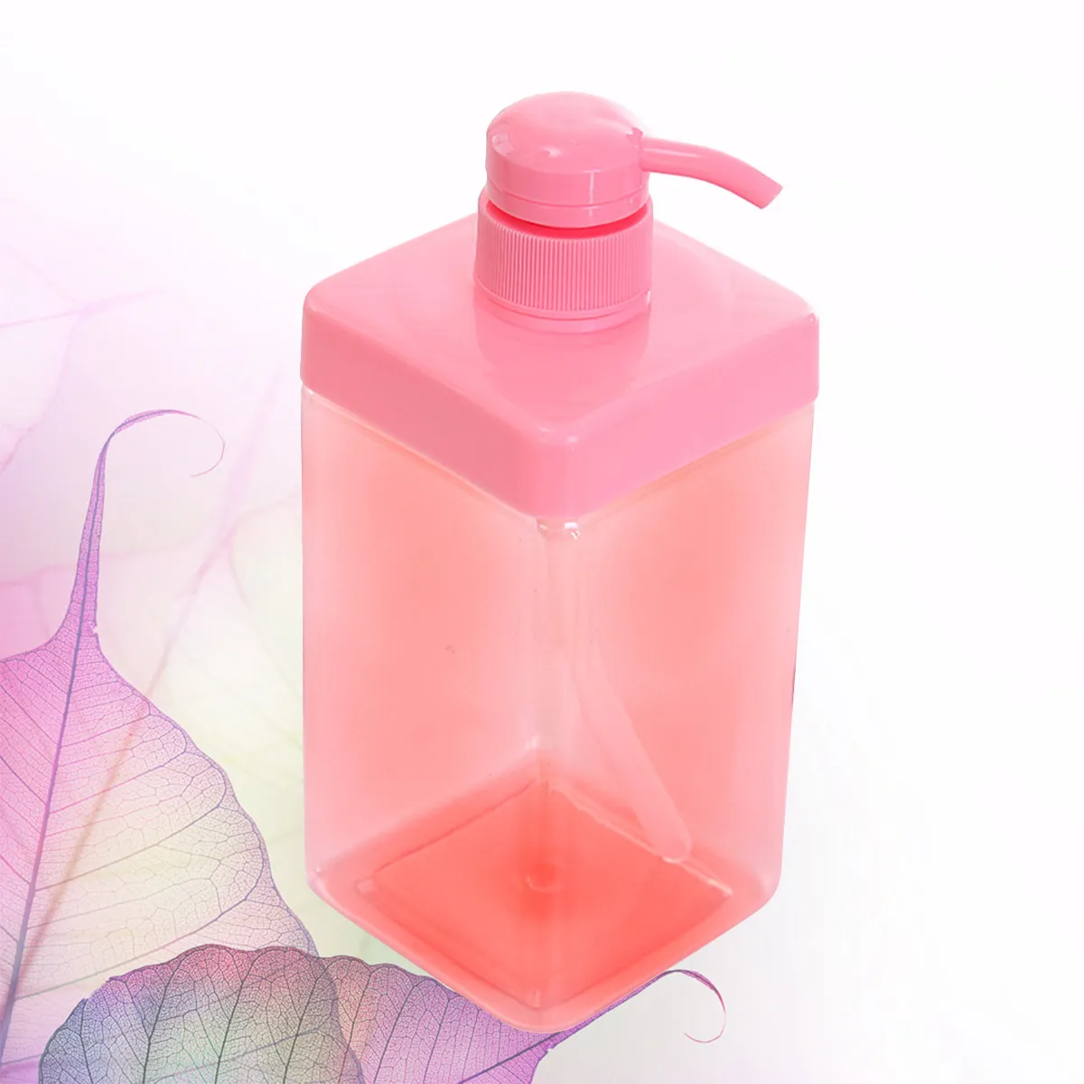 

1 шт. Большая емкость, дозатор-помпа из ПП/ПЭТ с длинной трубочкой для шампуня, лосьона, мыла, жидкостей, для путешествий и домашнего использования, розовый