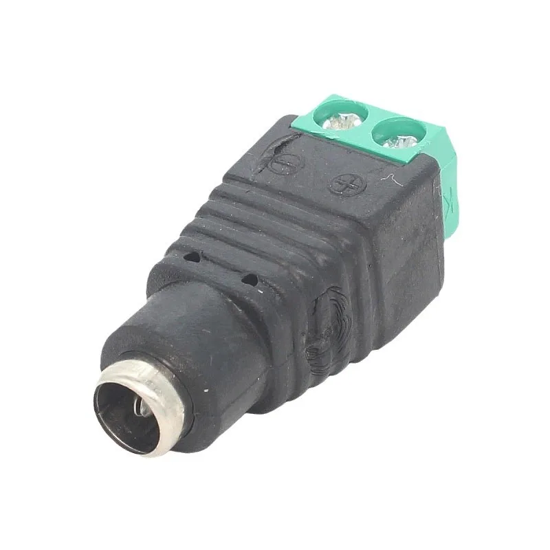 Adaptador de corriente de 12V y 24V, placa de conversión de interfaz de boca hembra, Terminal de 2 cables, Turn5.5 x 2,1