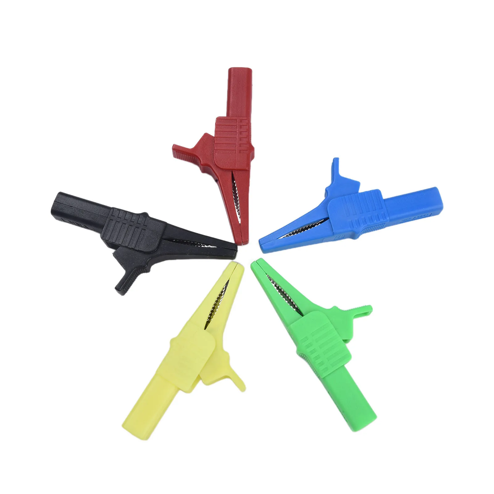 Set of Five Robust Copper Test Leads Featuring Direct Banana Connections; Essential Tool for Accurate Voltage Testing