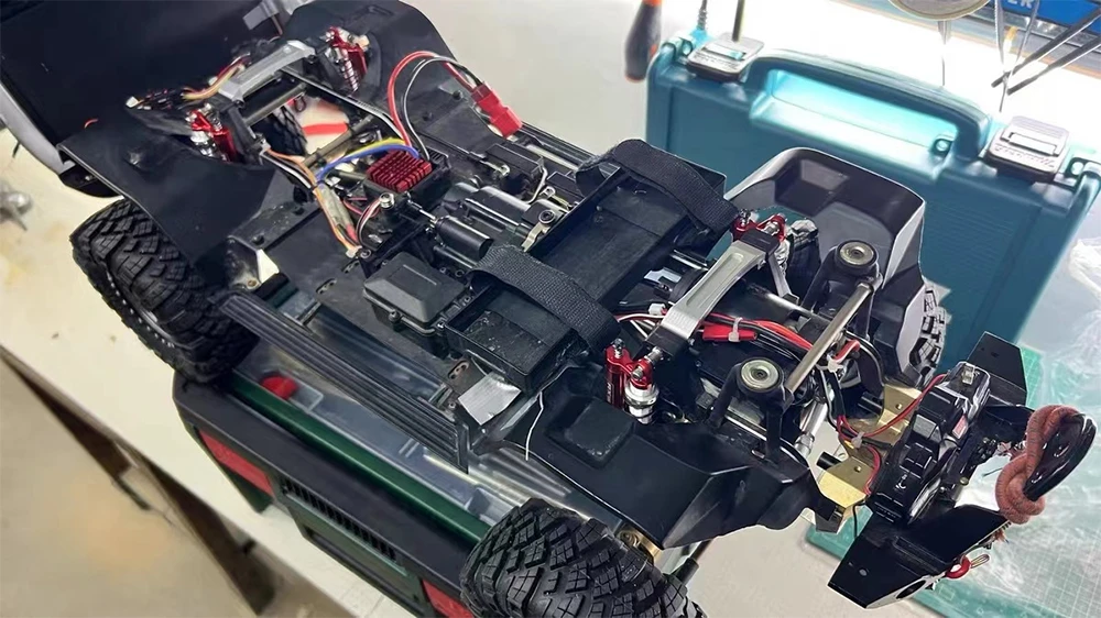 Einstellbare Öl L = 105mm Metall Unterdruck Stoßdämpfer Doppel Dämpfer Für 1/8 Rc Crawler Auto Meijiaxin H8h Yikong CROSSRS – Detail 17
