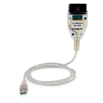 Pro programátor VAG Eeprom Reader 1.20 podporuje vymazání resetování airbagů, čtení a zápis dat o havárii airbagů, korekci najetých kilometrů imobilizérem Eeprom 8 nejlepší prodej programátor EEPROM pro VAG - №1