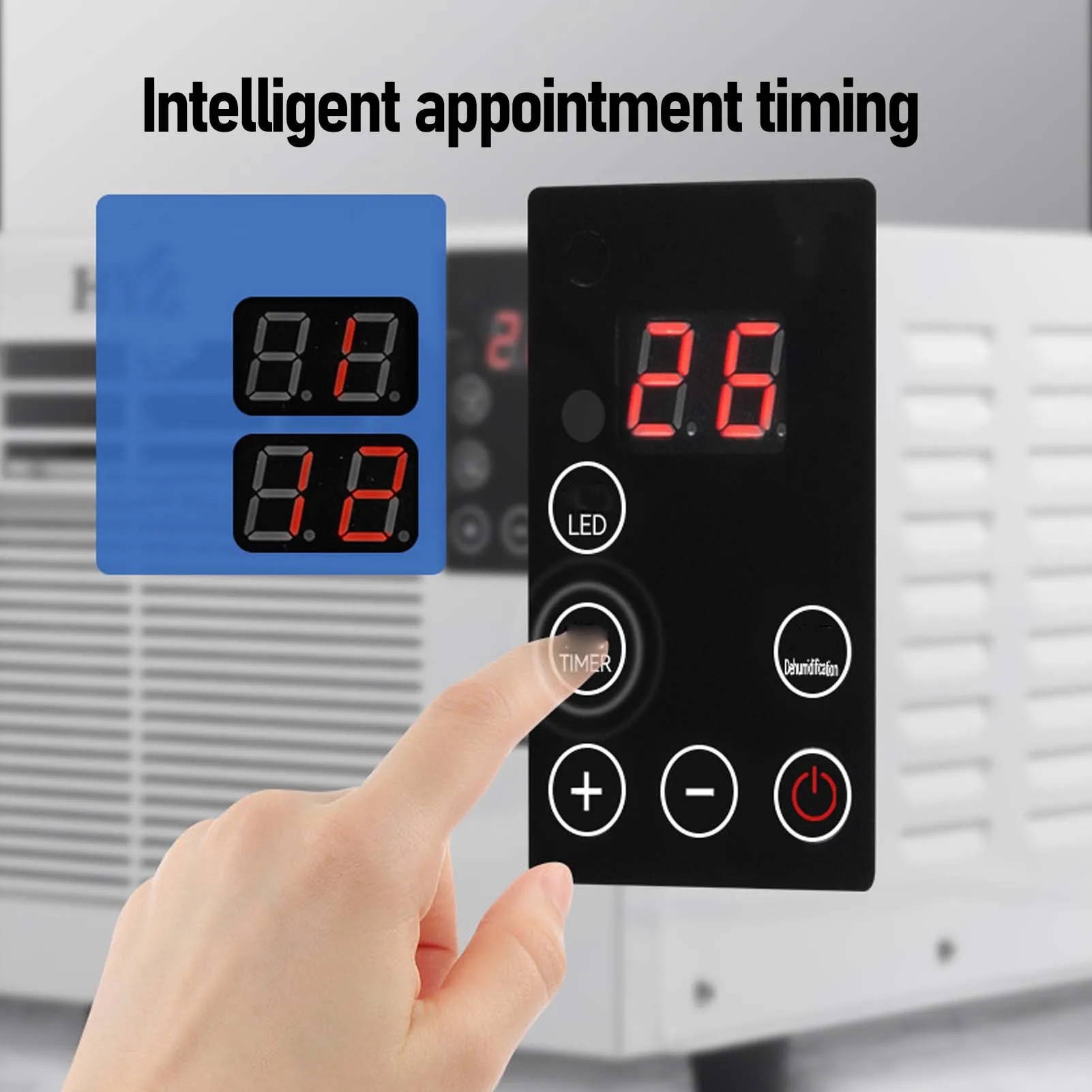 مكيف هواء صناعي صغير 3 سرعات قابلة للتعديل مكيف هواء محمول متعدد الاستخدامات وإزالة الرطوبة منخفض الضوضاء لـ RV #4