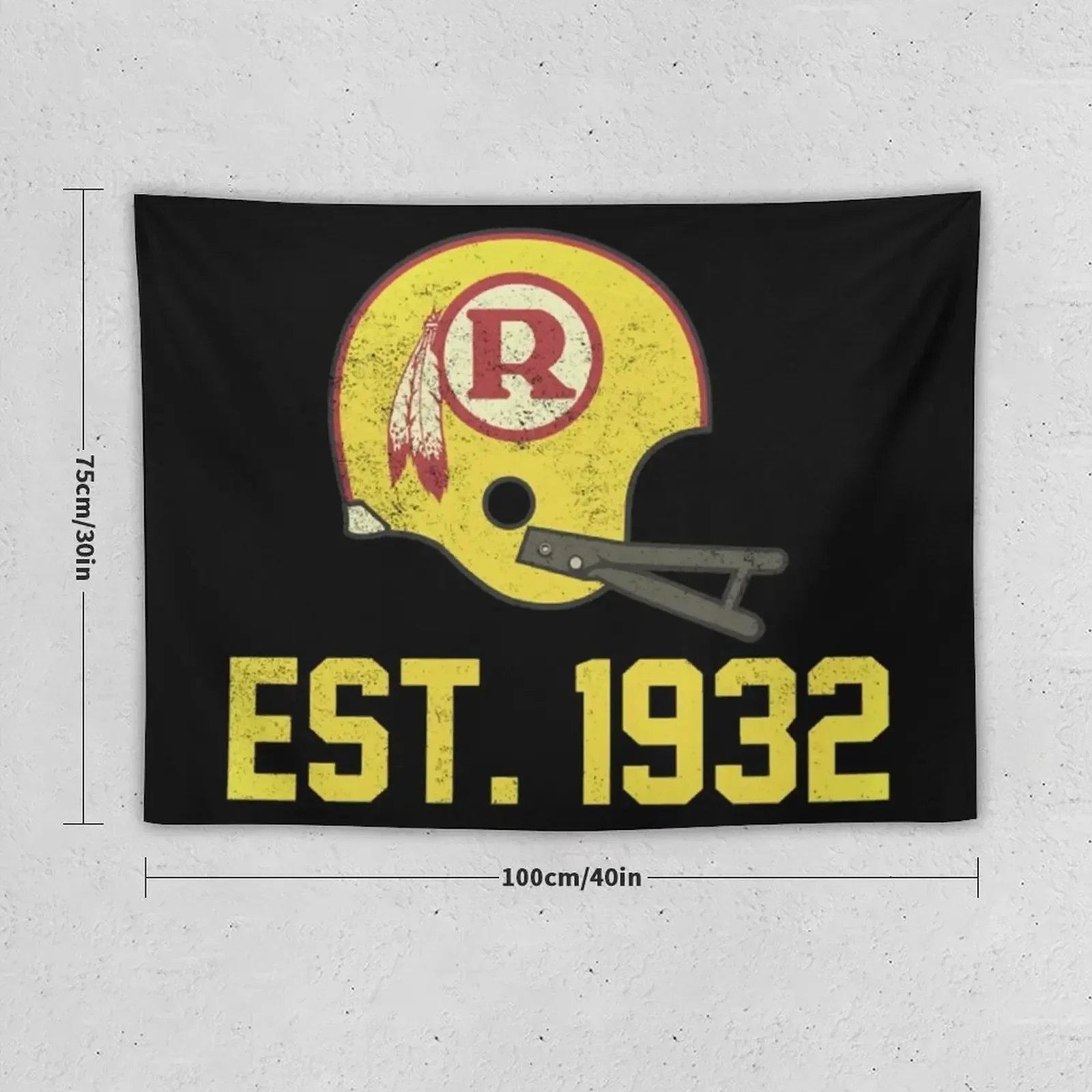 Redskins est. 1932 [Vintage Distressed] Shirt Tapestry Home Decor Accessories Aesthetic Room Decor Korean Tapestry