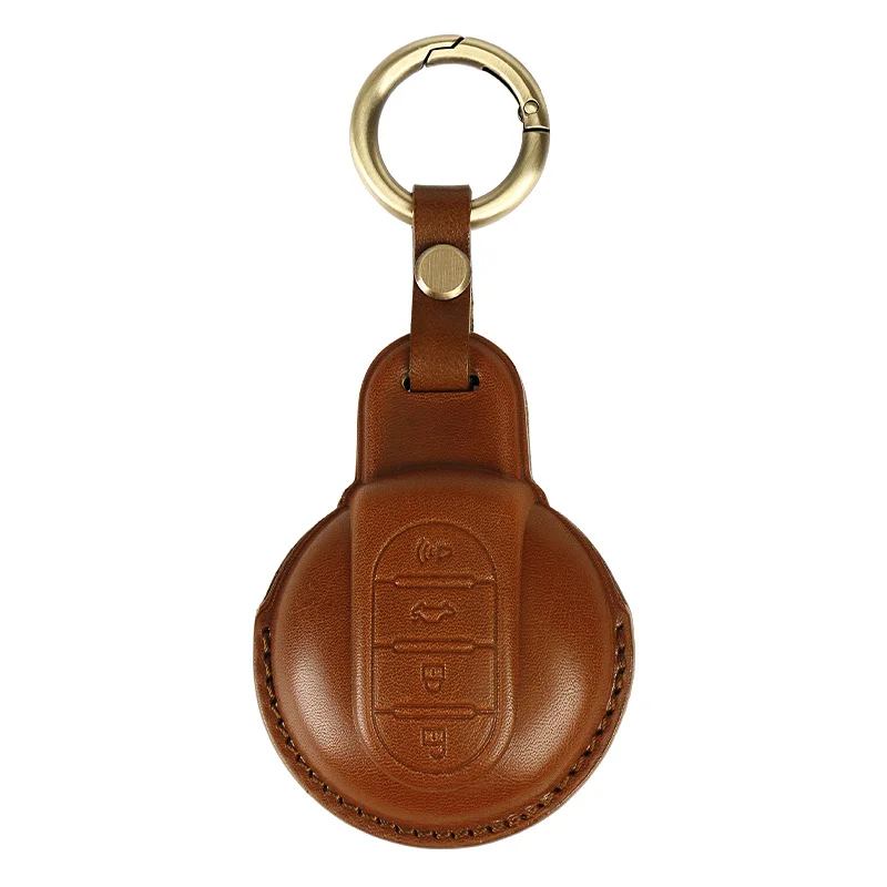 High-quality Leather Car Key Case Cover Key Chain Key Bag Shell Protector Suitable for M|NI F54 /F55 /F56 /F60 Car Accessories