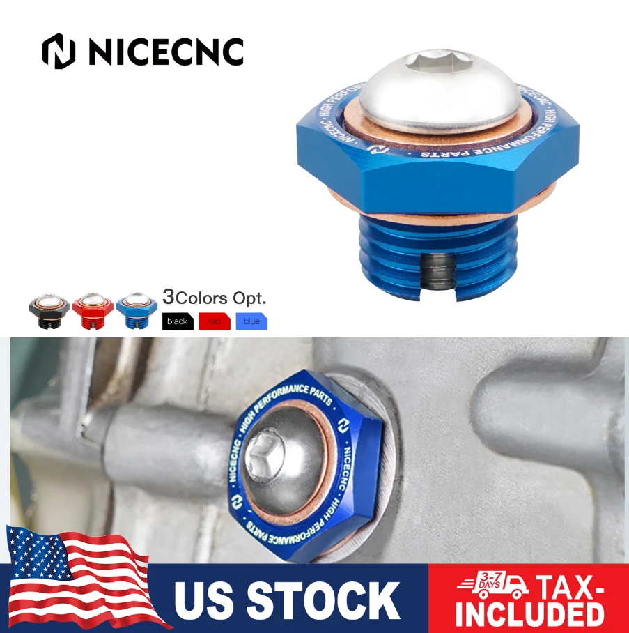 NiceCNC ATV Reducer Oil Drain Plug for Yamaha Raptor 700 2006-2022 700R GRIZZLY 700 WOLVERINE 450 2008-2013 Durable Accessories