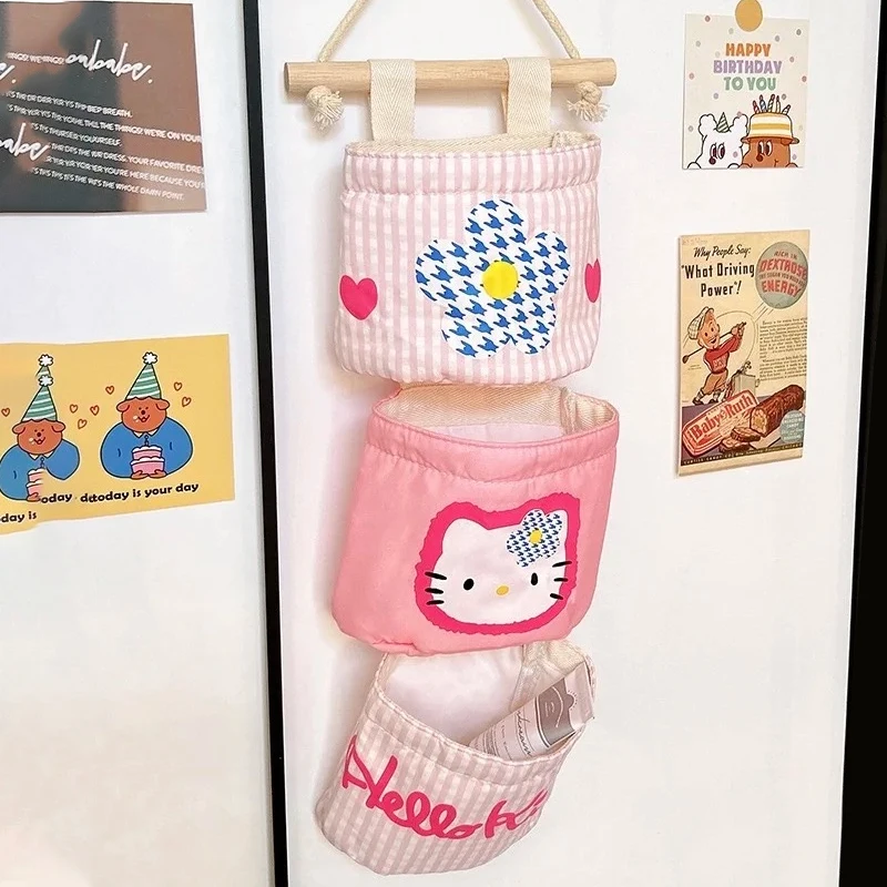 خمر زهرة الملاك مرحبا كيتي حقيبة للحمل حقيبة التخزين حلية Kawaii اليابانية سحر Harajuku مرحبا كيتي حقيبة التخزين هدية