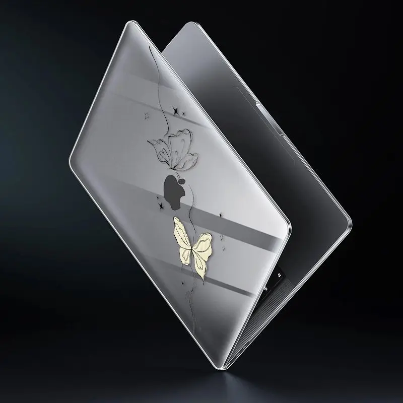 Simple Butterfly Case For Macbook Neo 13 2026 Air 15 M4 M3 Hard Cover for Mac Book Pro 14 M1 M2 M5 14 16 Sleeve Accessories Y2K