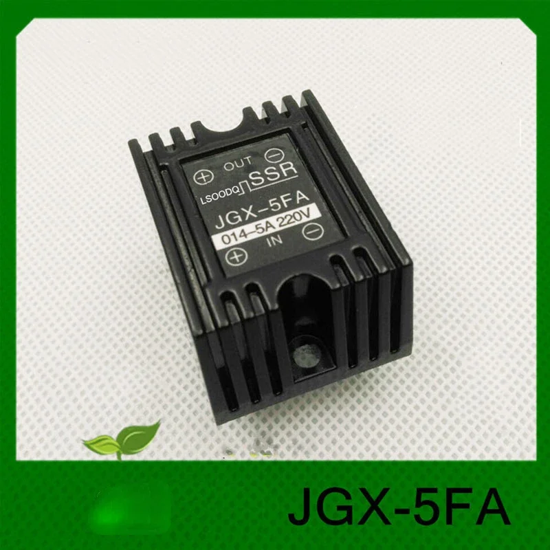 

1PC In-Line Single Phase Direct Current Solid State Relay JGX-5FA Small Current 014 5A 220VDC PNP-NO SSR