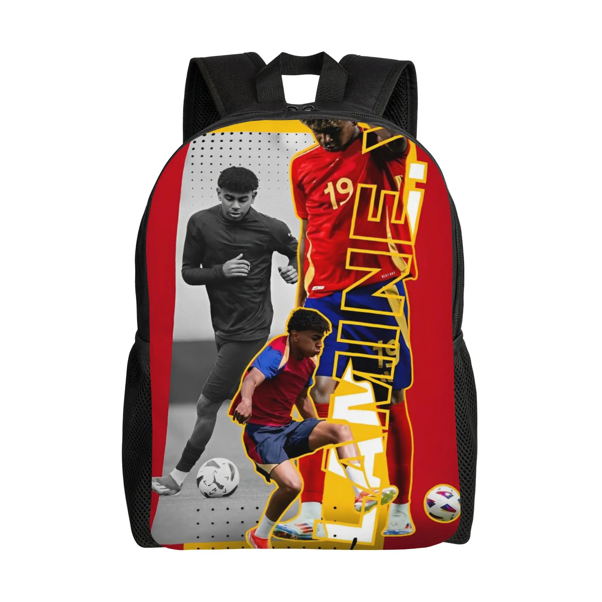 

Футбольный рюкзак L-Lamine Y-Yamal Spain для мужчин, женщин, подростков, школьников, для походов, путешествий, повседневного использования, сумка через плечо для колледжа, спортивная сумка