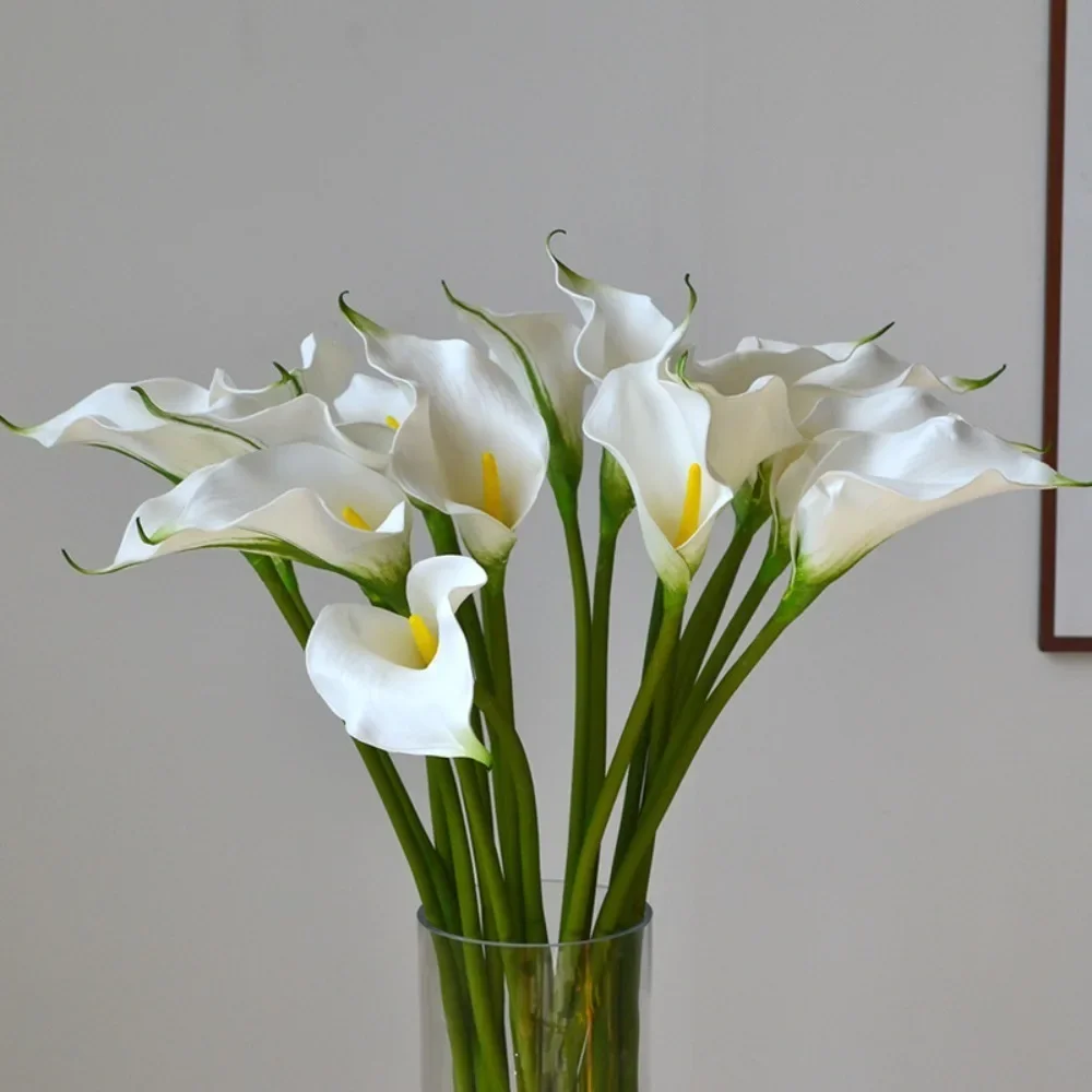 Simulated Fake Flower Home Decoration Medium Feel Calla Lily Living Room Dining Table Flower Arrangement Photography