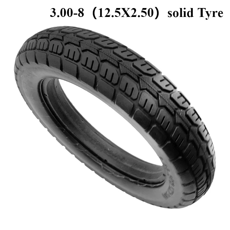 3.00-8 Solid Electric Bicycle Tire12.5X2.50 Non-pneumatic Tyre Explosion-proof Tire