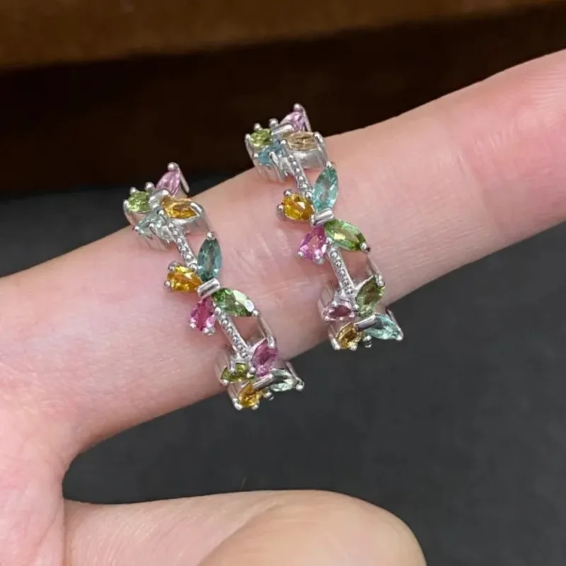 

PANJBJ стерлингового серебра 925 пробы, красочное кольцо с цирконом для женщин, дизайн бабочки, милое романтическое креативное ювелирное изделие, подарок, дропшиппинг