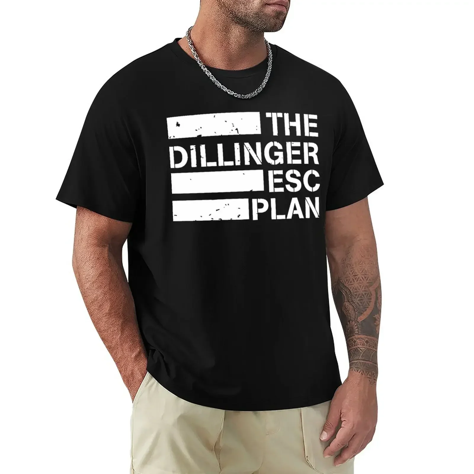 

Short Sleeve Cotton Dillinger Escape Plan T-Shirt plain Short sleeve tee korean fashion plain black men new in tops & tees 2024