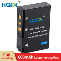 HQIX for Kodak EASYSHARE V530 V630 ZOOM Camera KLIC-7002 Charger Battery