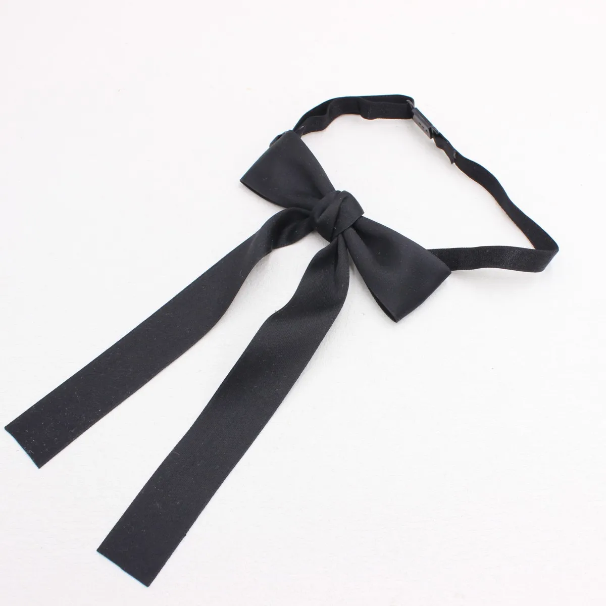 Women Bow Tie Ribbon Necktie Adjustable Uniform Accessory for School Office Waitress Receptionist Work Shirt Decoration TS351