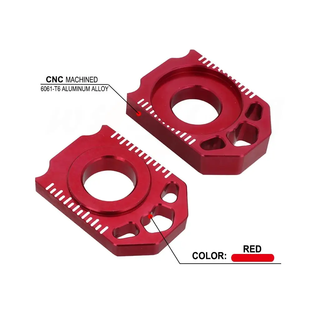 Rear Chain Adjuster Axle Blocks Motorcycle Accessories CNC For HONDA CRF250M CRF250L CRF250Rally CRF 250 Dirt Pit Bike Parts