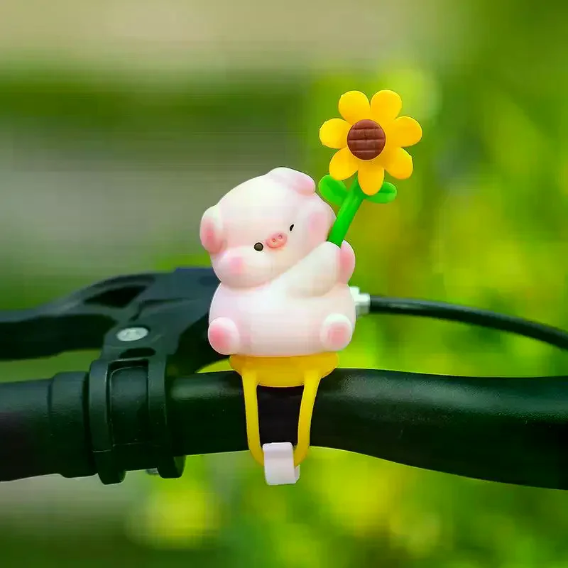 Handlebar Decorations Novelty PVC Bike Decoration With Stretchable Strap Motorcycle Accessories For Electromobile Road Bike Bike