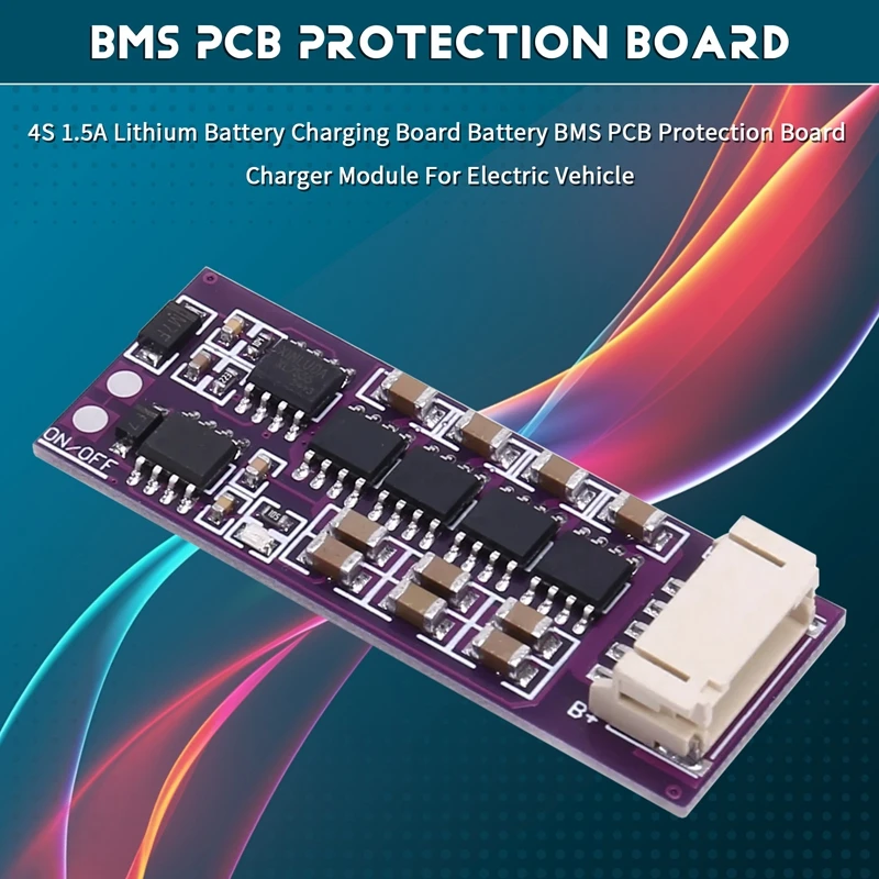 Placa de carga de batería de litio 4S 1.5A, módulo de cargador de placa de protección PCB BMS para vehículo eléctrico