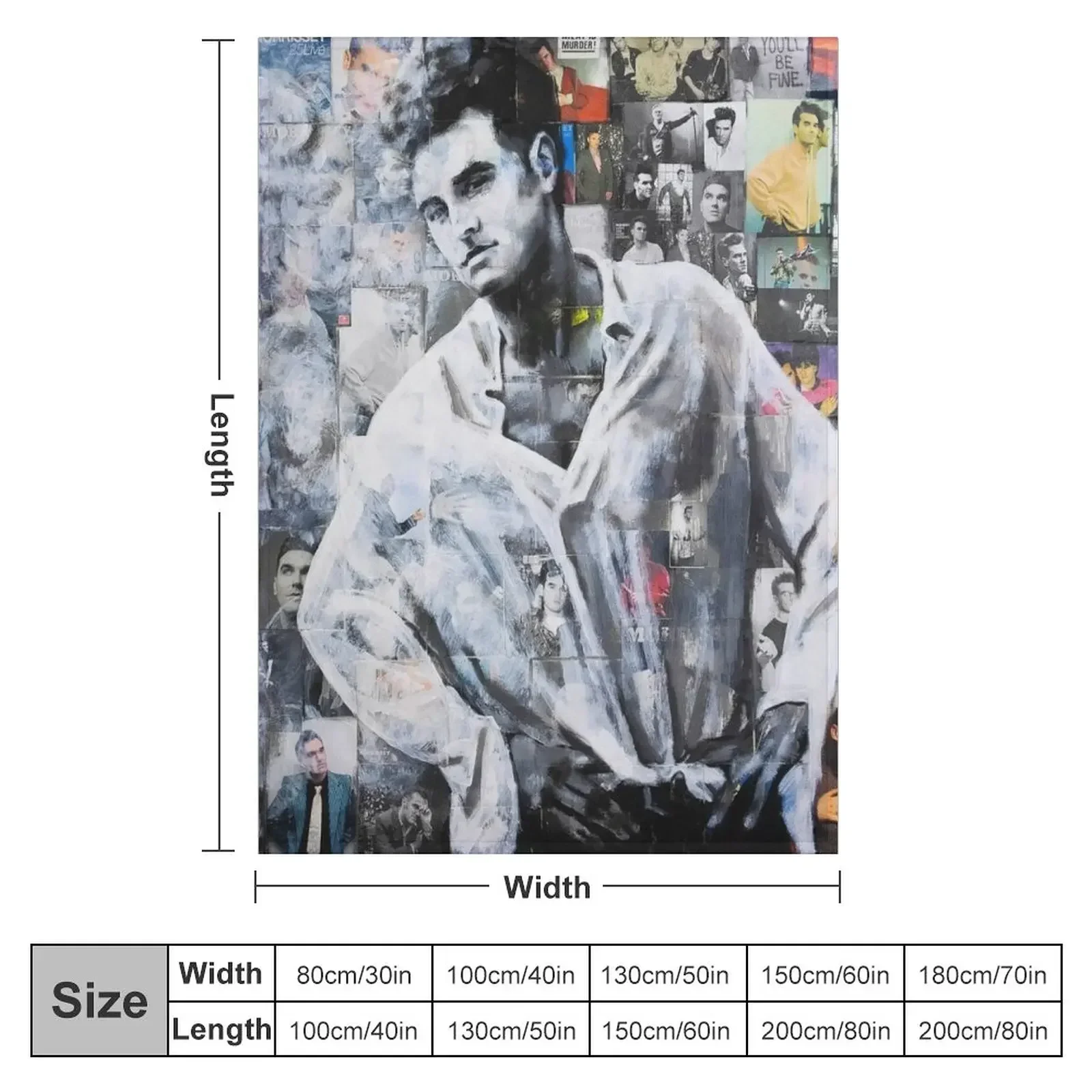 Morrissey Throw Blanket Luxury Designer anime Thermal Luxury Thicken Blankets