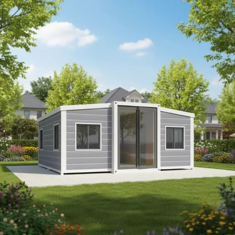 YG Customized 40ft 20ft Expandable Container House 2 Bedroom Prefabricated Apartment Home With Double Wing Expansion Midcentury