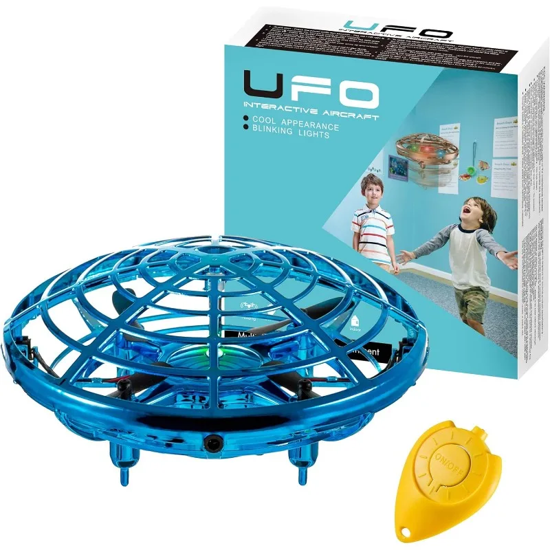 子供用手動ミニおもちゃドローン、LED付きアップグレードUFOフライングボールおもちゃ、USB充電式屋内ドローン