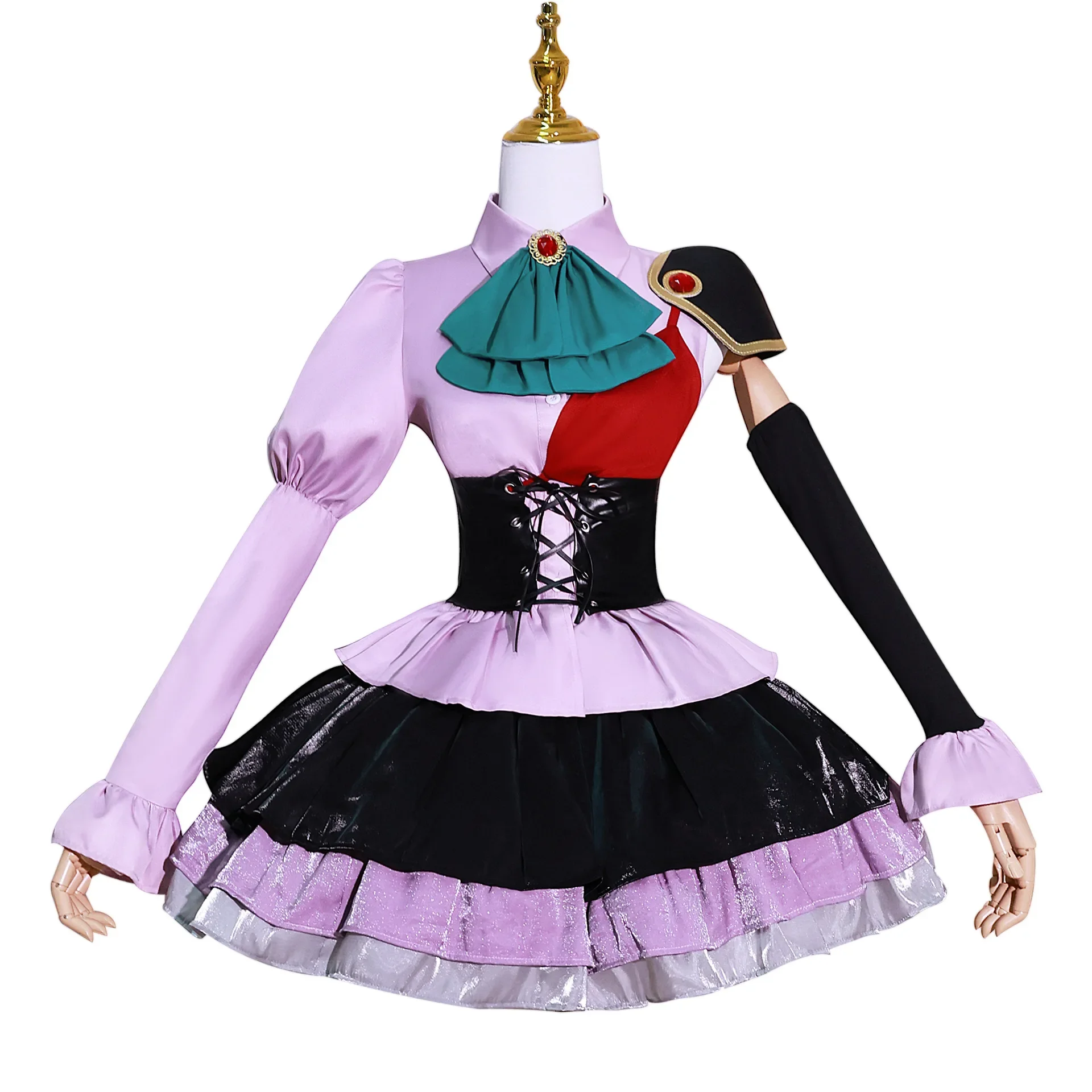 Anime Liebe Chunibyo & andere Wahn vorstellungen Takanashi Rikka Cosplay Kostüm Top Rock Perücke Erwachsene Frauen Mädchen Lolita Outfit Kleid