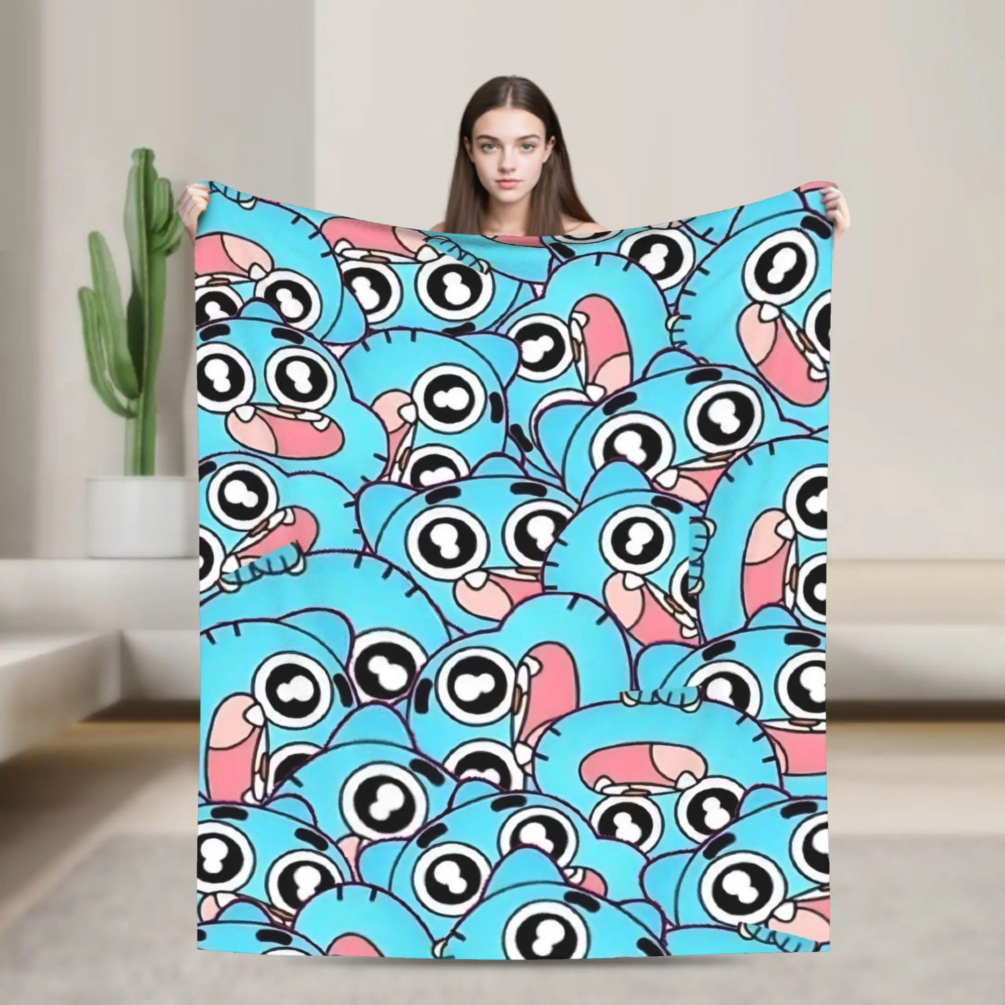 Gumballs Flannel Blanket Amazings Gumballs Awesome Throw Blankets for  Sofa Bedding Lounge 125*100cm Bedspread
