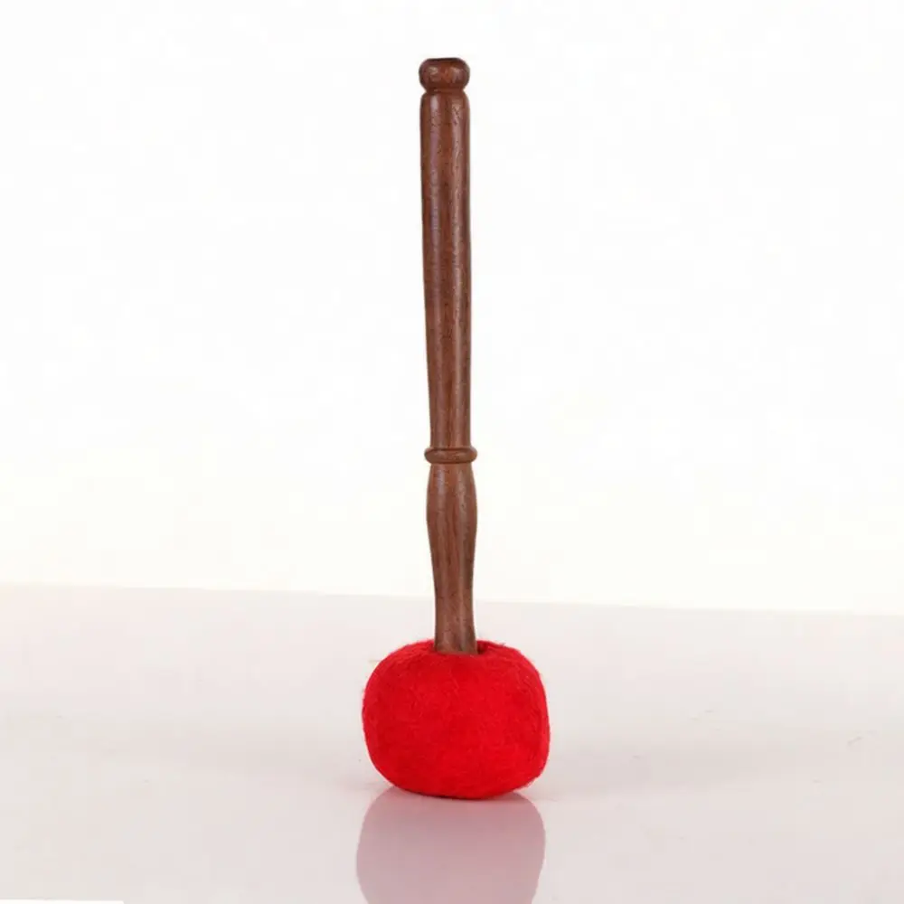 Traditional Handmade Singing Bowl Mallet Leather Covered Wood Stick Meditation Sound Therapies Relaxation Essential Accessory