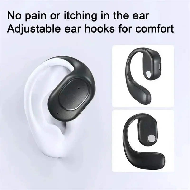 Single Ear Bluetooth Wireless Earphones Active Noice Cancelling Headphones Sports Headset HiFi Stereo Earbuds For Xiaomi Huawei