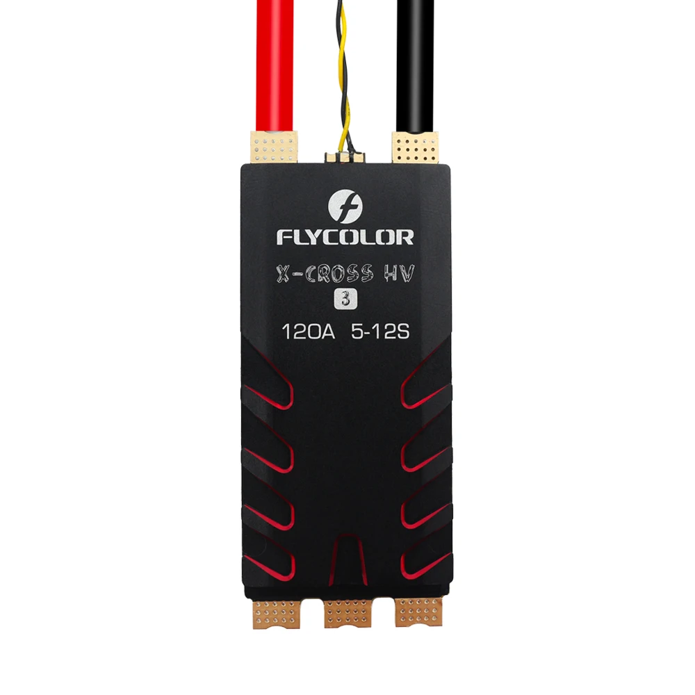 FLYCOLOR X-CROSS HV3 60A 80A 120A 160A ESC 5-12S BLHeli-32 Dshot Proshot 64 MHz 32-Bit Speed Controller for RC FPV Racing