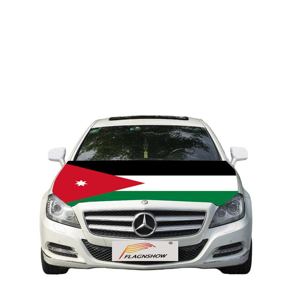 Fast Delivery National  Jordan Jordanian Flag Car Cover For Decoration