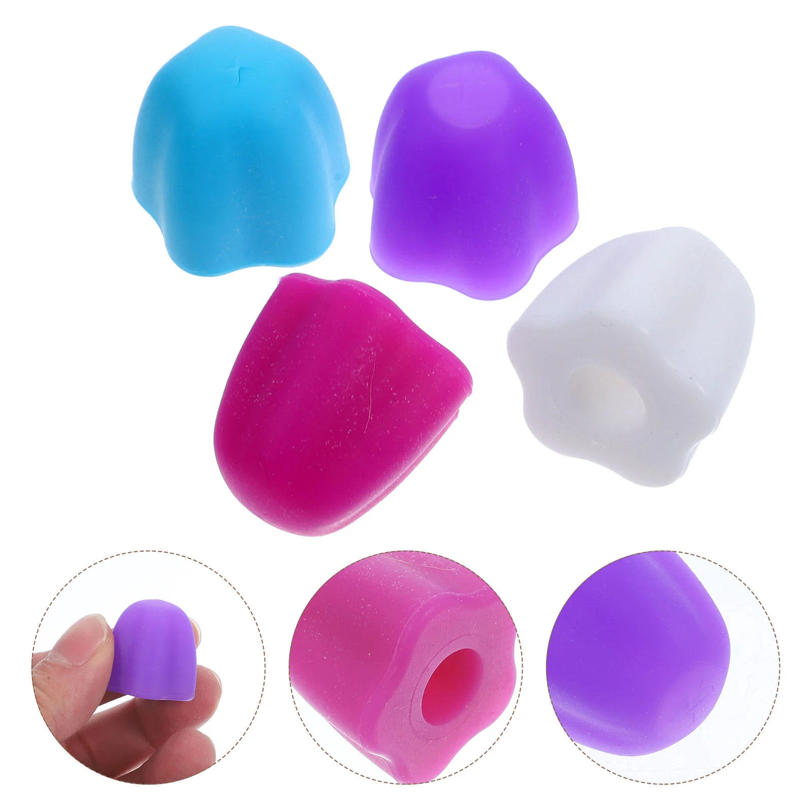 4 Pcs Toothpaste Cap Squeezers Dispenser Silicone Covers Easy Install Self Sealing Service Life Toothpaste Squeezer Home