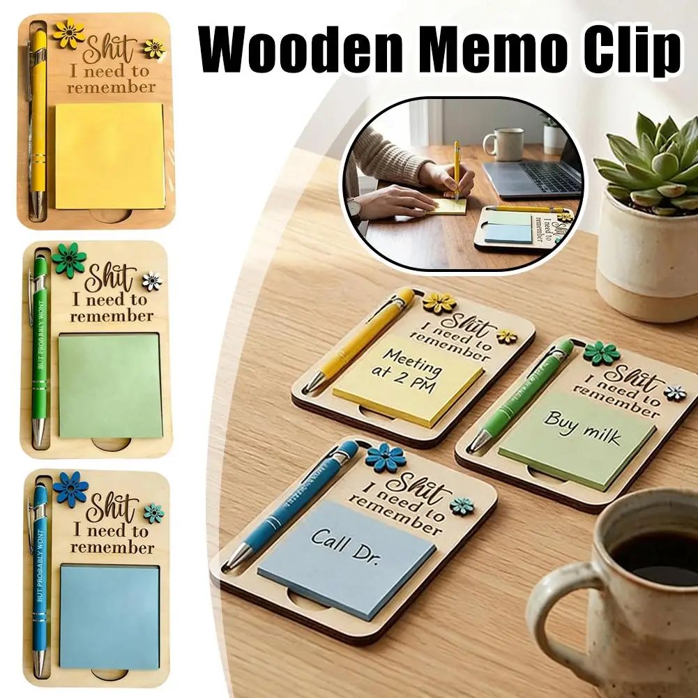 

1/3 шт. Деревянный держатель для заметок, органайзер для стикеров, декор для рабочего стола, забавный офисный подарок, деревенский стиль, для дома и офиса, канцелярские принадлежности для письма