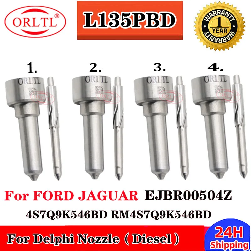 4PCS L135PBD L135PRD Common Rail Injector Nozzle For Ford  EJBR00504Z 4S7Q9K546BD RM4S7Q9K546BD