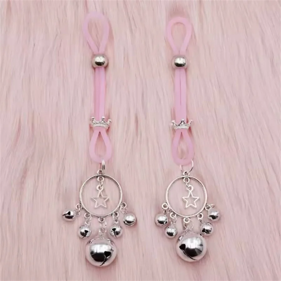 جرس الثدي كليب الحلمة كليب SM أنثى الحلمة تدليك المشابك البظر تحفيز الكبار لعبة الجنس للنساء أداة التدريب #5