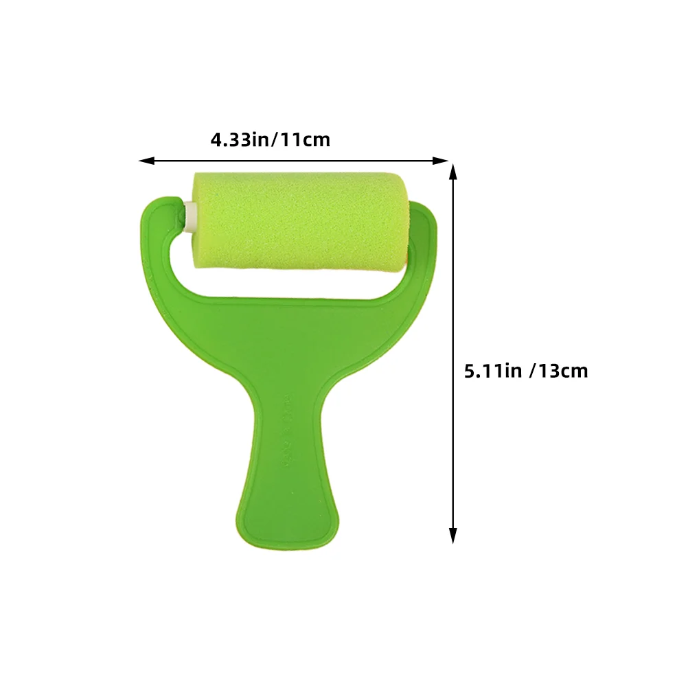 Imagem -04 - Pintura Esponja Rolo de Plástico Graffiti Escova Mini Rolos de Pintura Desenho Esponja Rolo Escova Crianças Ferramentas Pintura Crianças