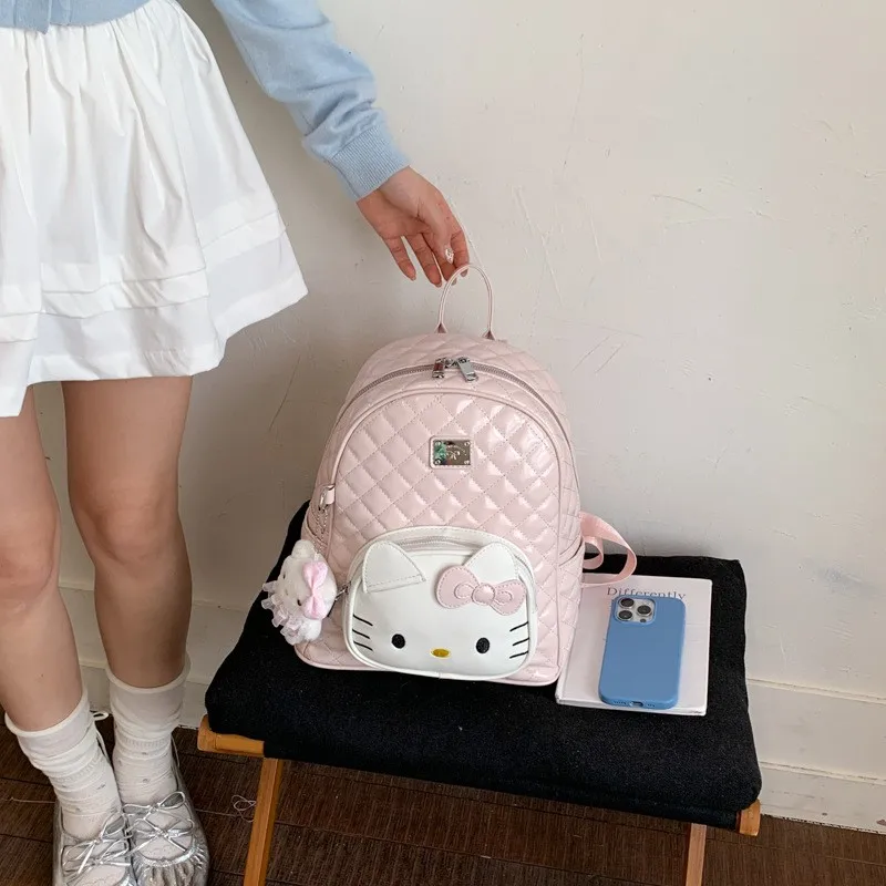 cute-embroidered-large-capacity-shoulder-bag-women's-2026-new-diamond-pattern-pink-cartoon-super-cute-backpack