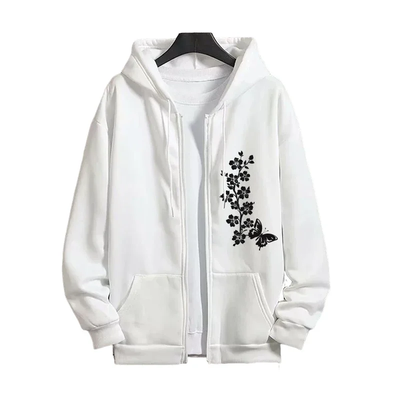 Urban Streetwear Outfit Herbst Winter Lässige Sportbekleidung 2026 Damen Trainingsanzug Set 2-teilig Reißverschluss-Hoodie mit Jogginghose – Detail 7