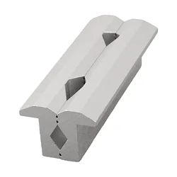 1 Pair CNC Milling Steel Vise Hard Jaw Fixture V-Type Jaw Aluminum Alloy 4