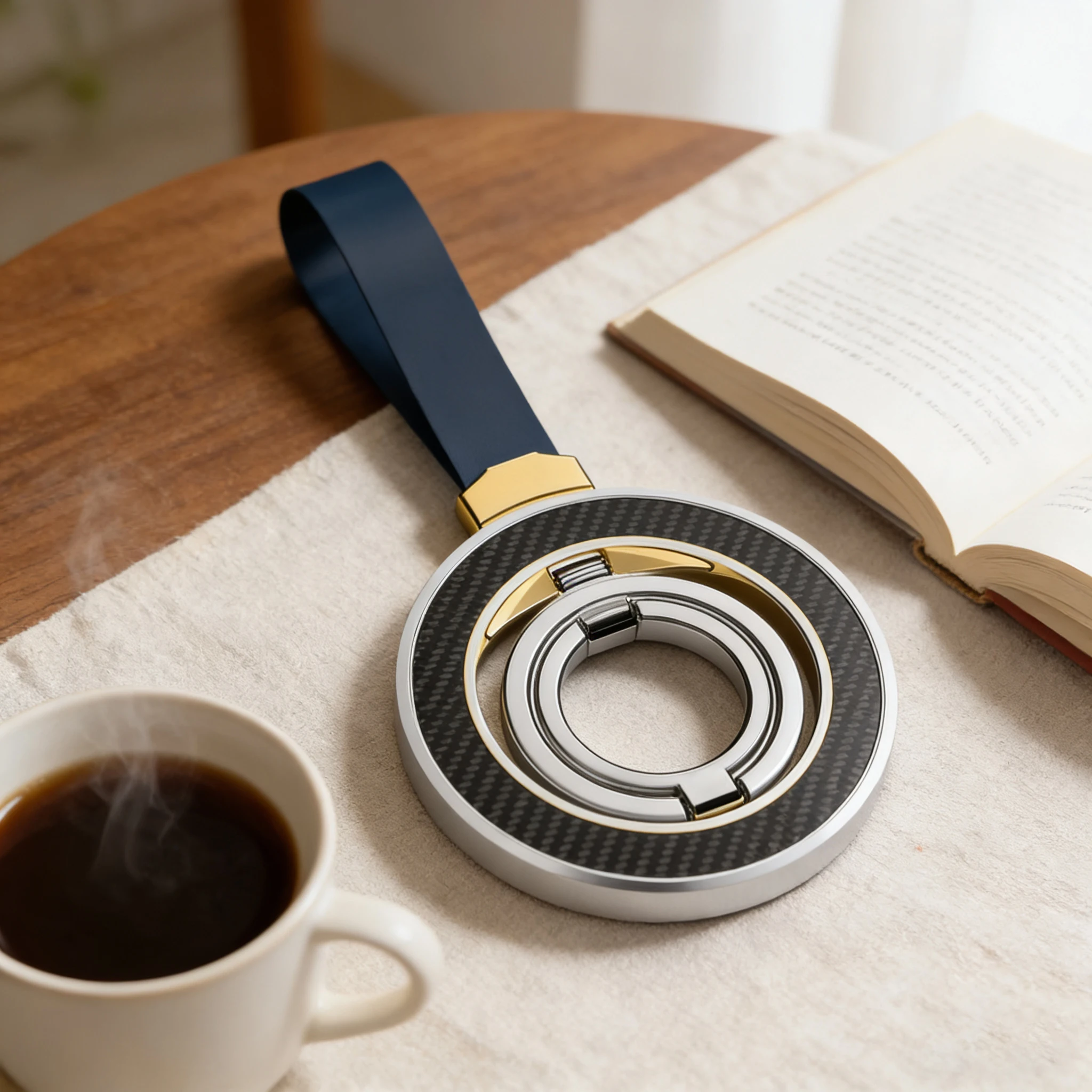 

Двусторонний сильный магнитный держатель для мобильного телефона Magsafe Super Magnet 360° ° Поворотная складная подставка для iPhone 17 16 15 Xiaomi