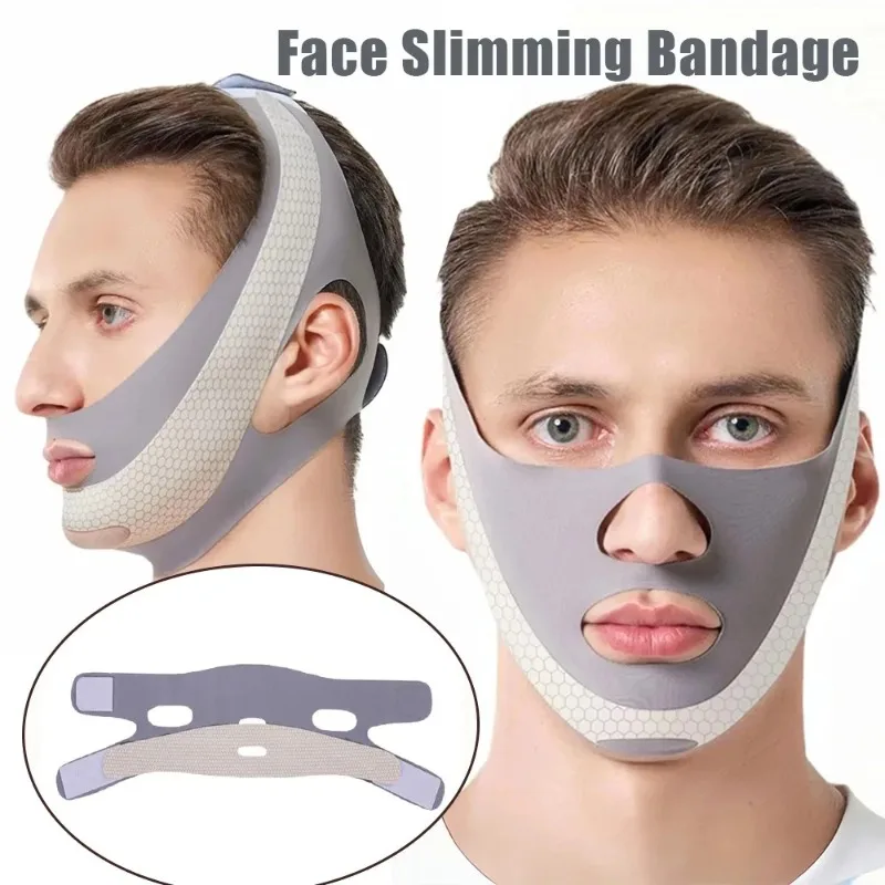 قناع جديد لشد الوجه على شكل حرف V، شريط تنحيف الوجه/حزام شد الذقن المضاد للتجاعيد لشد الوجه لإزالة الذقن المزدوجة/الطيات الناسولابية #1